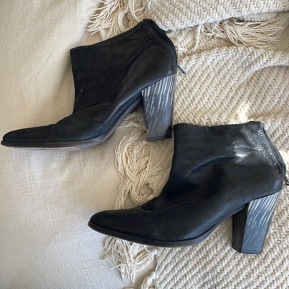 All saints black booties